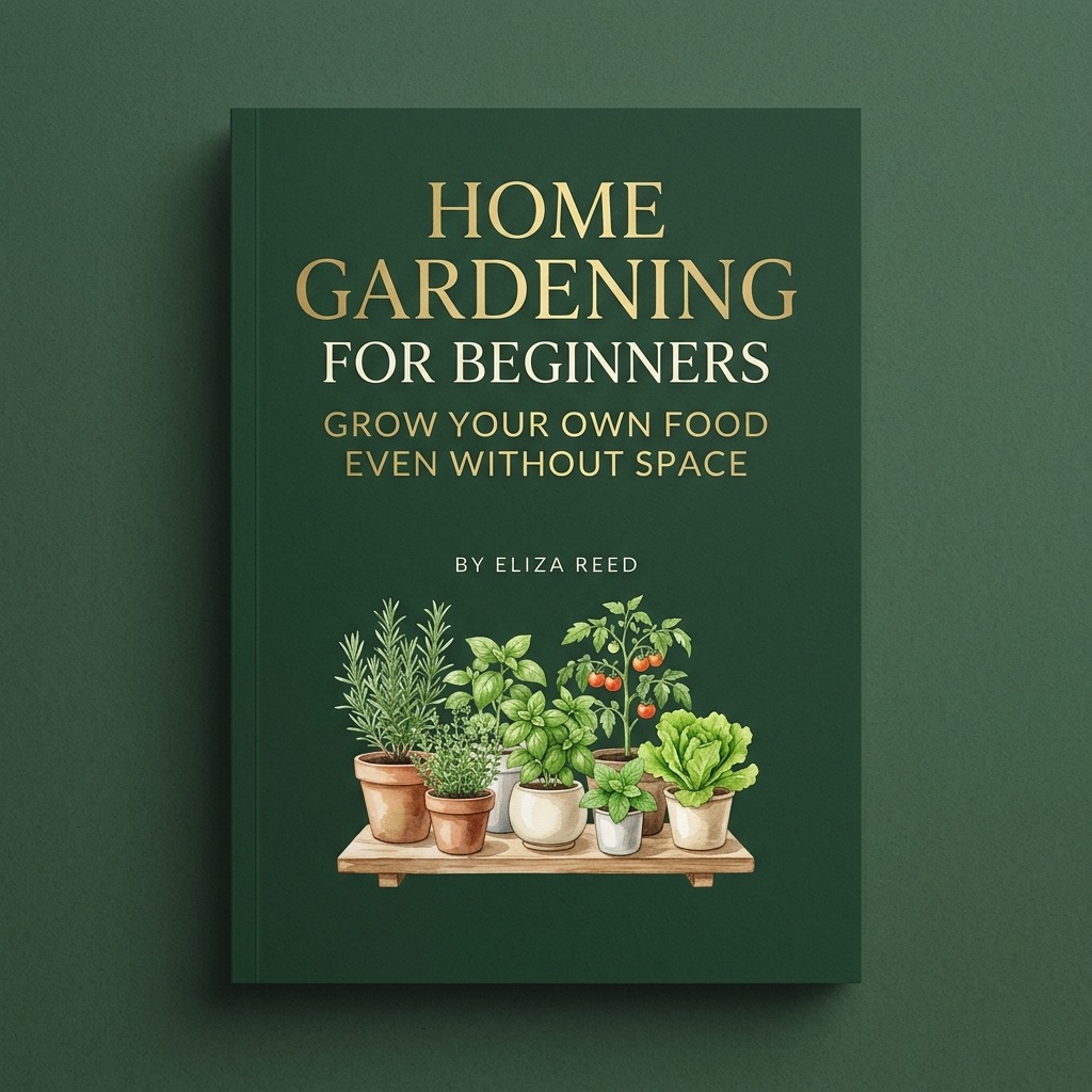 Home Gardening for Beginners ebook cover